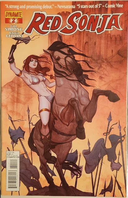 2013 Dynamite #2 Red Sonja Volume 2 Jenny Frison Cover