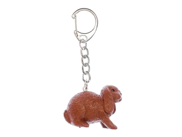 Conejos Llavero Miniblings colgante Conejito de Pascua Carnero Conejo Braun