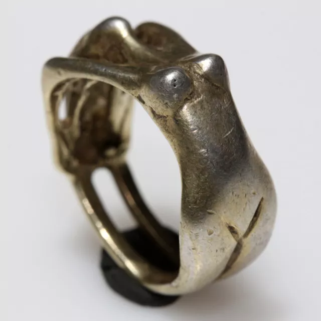 Vintage Greek sterling silver APHRODITE shape ring