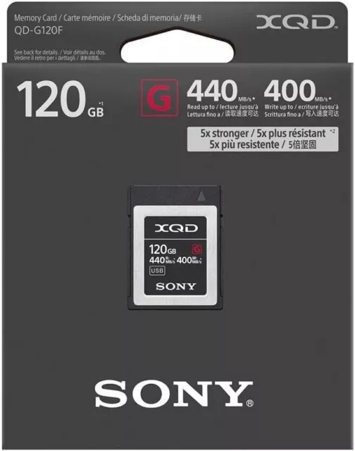 Sony Xqd G Series (5X) - R440 W400 120Gb Qdg120F NEUF 3