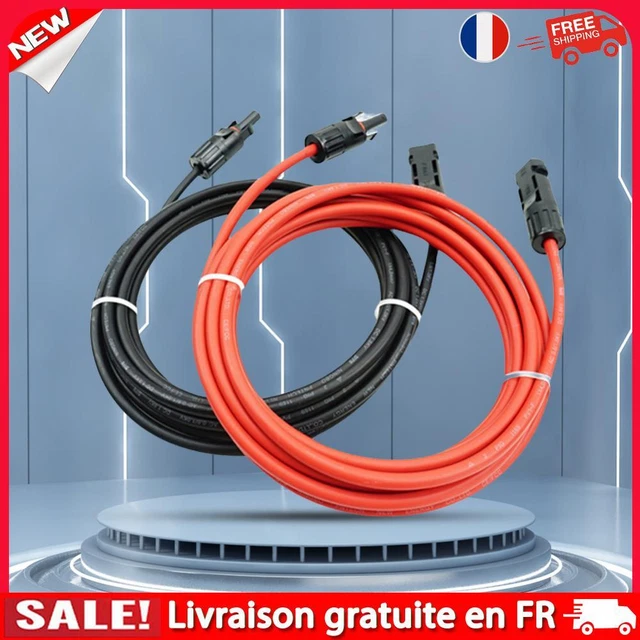 VGOL Lot de 2 paires de connecteurs XT60H mâles et femelles précâblés avec capuchon 12 AWG 30 A 10 cm Connecteur XT60 pour drone RC Chargeur de batterie Lipo ESC