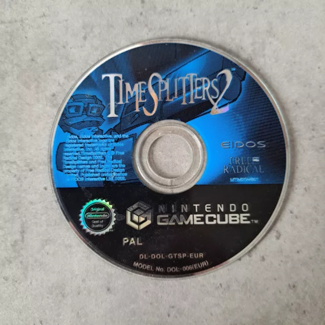 Time Splitters 2 Nintendo GameCube Video Game Region 2 PAL VGC Disc Only