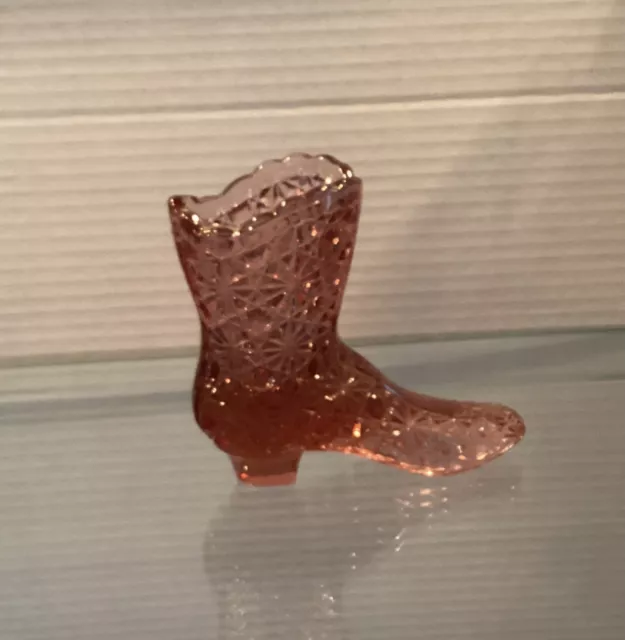 Fenton Pre Logo Rose/Pink Daisy Button Boot