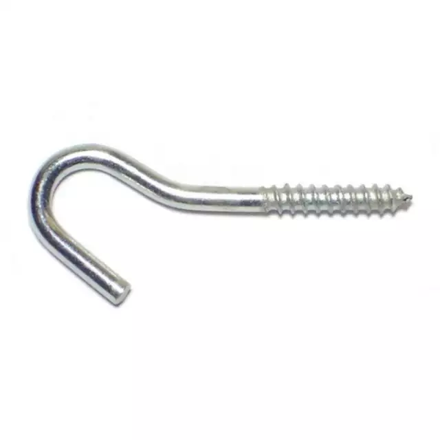 3/32" x 1-1/4" Zinc Plated Steel Screw Hooks SHOOK-014