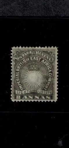 British East Africa 1890-94 SG 13 8 Annas Gray MOG F/VF CV L225+