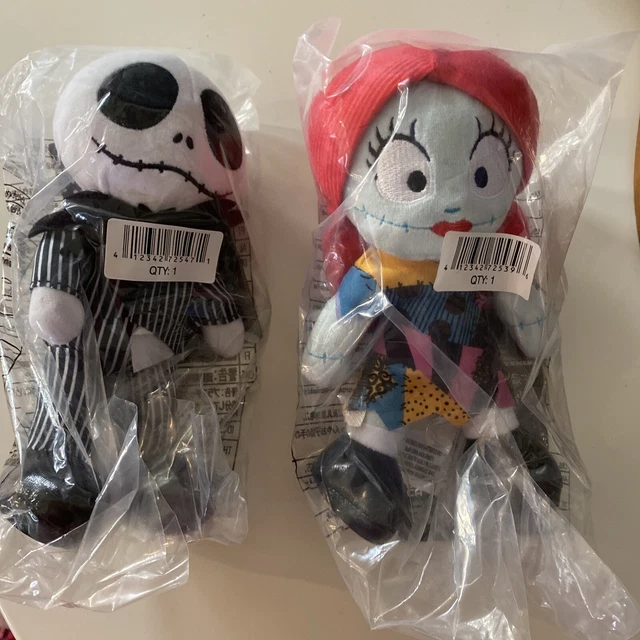 Jack And Sally Nightmare Before Xmas Plush Disney nuiMOs Set NWT IN PLASTIC