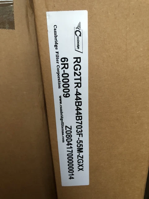 Cambridge RG2TR-44B44B703F-55M-ZGXX, 99.9995% ULPA Ribbon-Pleat Filter