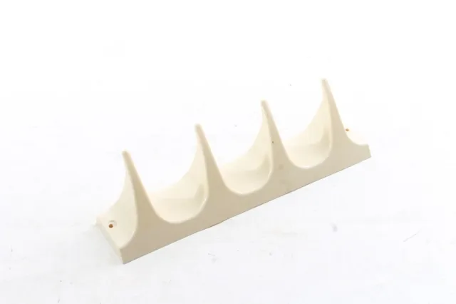 1 x old hook strip plastic bathroom kitchen cloth holder decoration cult retro 3