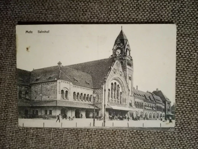 Cpa Metz Railway Station