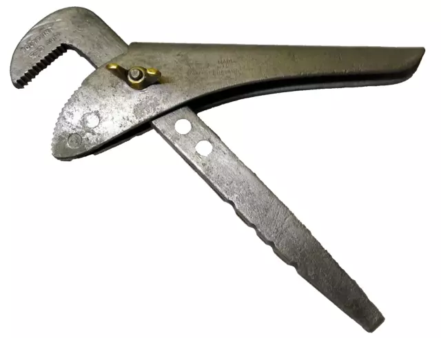 Chiave per tubo impronta vintage ""Footy"" chiave scimmia idraulici 9" dado~chiave per tubo
