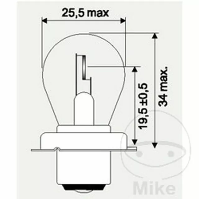 Glühbirne Lampe Single 6V 15W JMP P26S 705.04.40