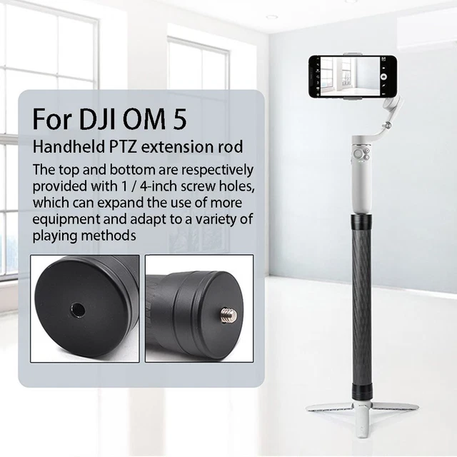 Cámara de acción Selfie Stick sostenida para Dji RS/RSC/RSC2 barra de extensión