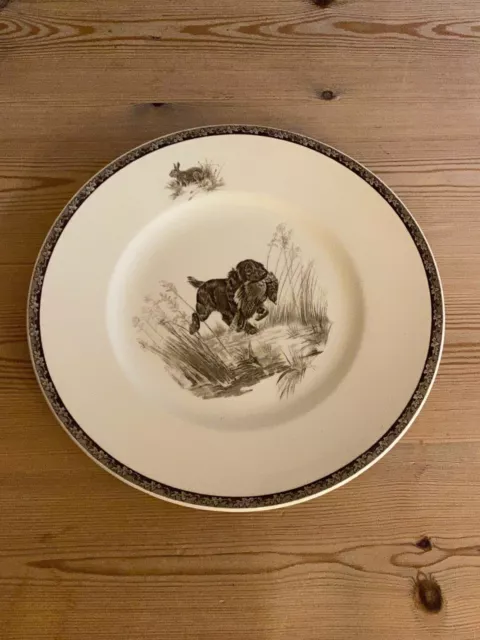 Antique Cocker Spaniel Dog Plate Wedgwood Marguerite Kirmse Hand Painted 1930