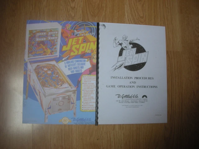 Manuel D'Installation Flipper Gottlieb BRONCO - Guide D'origine Pour Collectionneurs Et Réparateurs