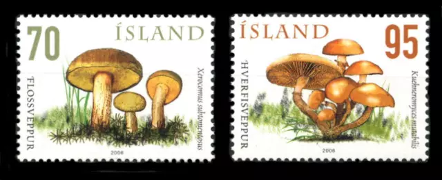 Islandia: setas 2006 (1087-1088) montadas sin montar o nunca montadas