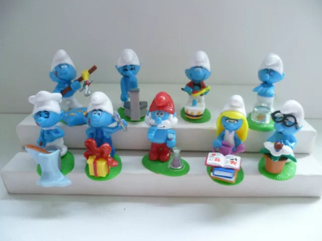 Kinder Ferrero Surprise Serie Completa Banda Puffi Smurfs Movie Cake Toppers Rar