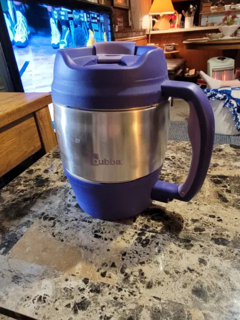 Bubba Keg 52 oz Insulated Travel Mug Purple & stainless Flip Top