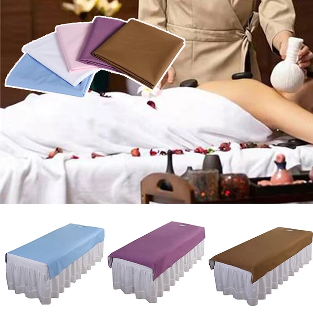 Mesa de masaje de belleza cubierta spa cama salón sofá hoja elástica ropa de cama75200 cm@