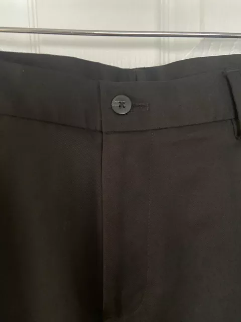Van Heusen Slim Fit Traveler Premium Non-Iron Black Dress Pants Men's NWOT 34X32 3