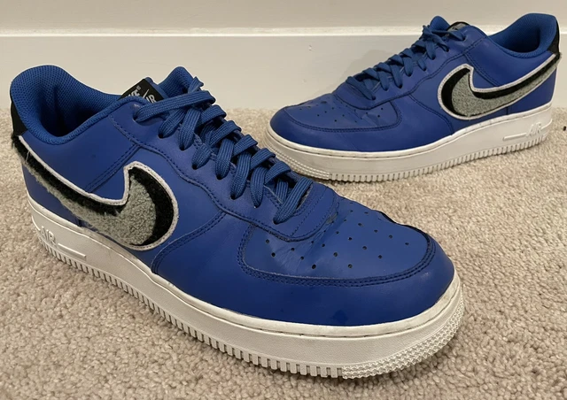 air force 1 chenille swoosh blue