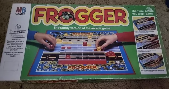 Vintage 1983 Milton Bradley Frogger Game Complete