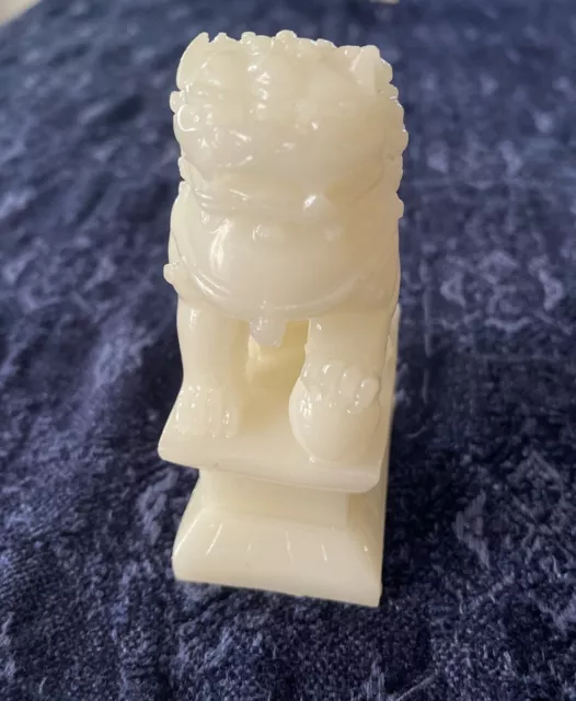 Vintage Chinese Celadon Antique Foo Dog .