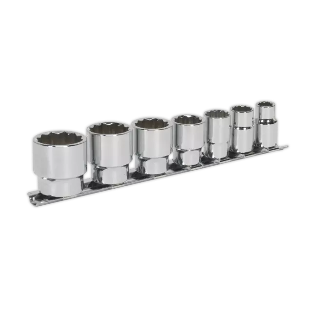 Douille Ensemble 7pc 1cmSq Lecteur Whitworth AK2676 Sealey Neuf