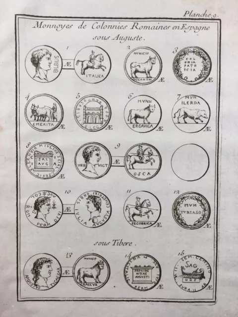 España Monedas Romanas Antiguo Las Ciudades España 1725 España Numismática