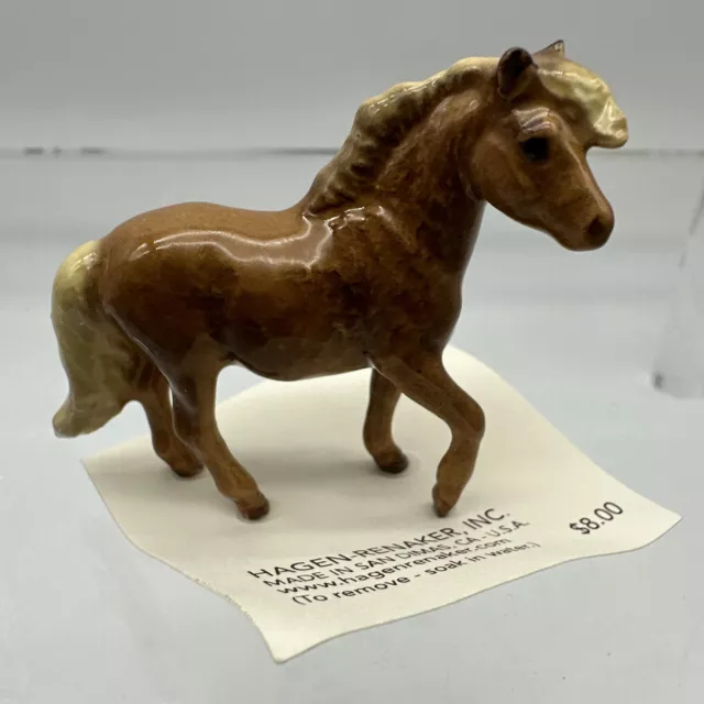Vintage Miniature Hagen Renaker Shetland Pony Mare 03066- E-33