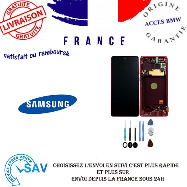 Ecran LCD Et Vitre Tactile OLED Avec Châssis Argent Pour Samsung Galaxy Note 10 Lite N770 Samsung