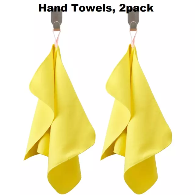 Super Soft Hand towels 2 Pack with Hanging Loop Microfiber Absorbent 30 x 50 cm