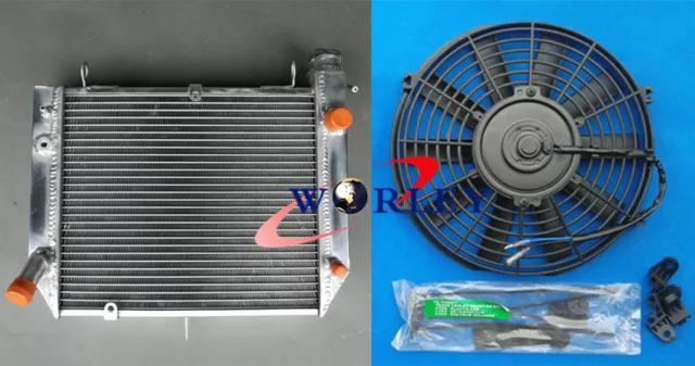 Aluminum radiator for YAMAHA YZF R1 2000 2001 00 01 Motorcycle + One Fan