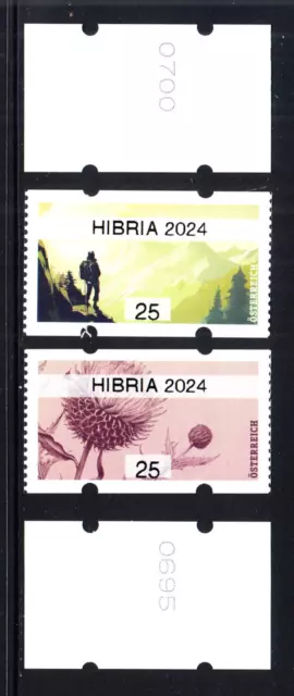 5. 4. 2024, Österreich, ATM,Automatenmarke, "HIBRIA 2024", 25 C,  postfr; Nummer