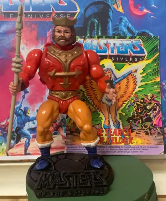 KING/KÖNIG RANDOR + Speer+ MINICOMIC Masters Of The Universe  MotU Beingummi NEU