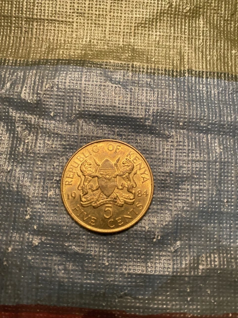 Kenya 5 Cents Coin 1984