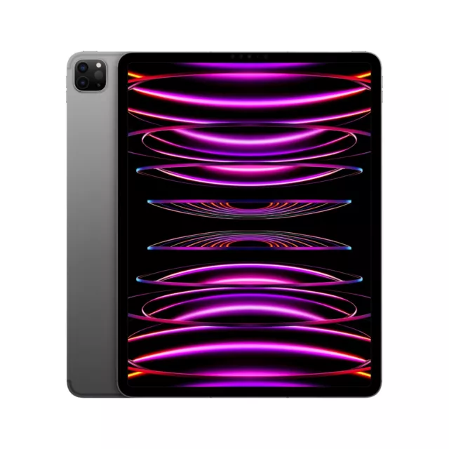 Apple iPad Pro 2022 6 Generation Tablet 12.9 WiFi + 5G 128 GB Space Grau WIE NEU