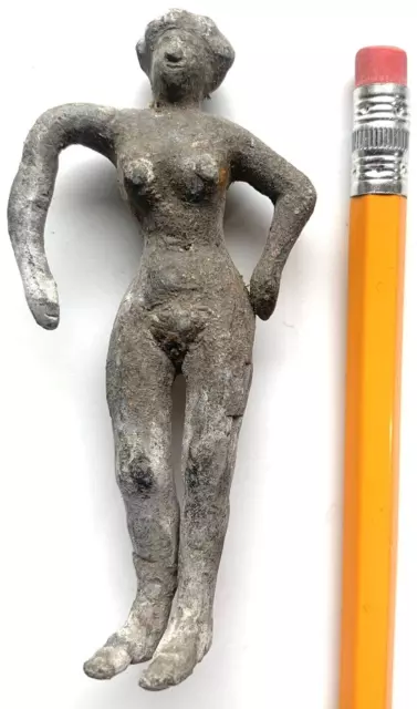 Ancient Figure Mesopotamia 3000+ yr old fertility goddess ? made of lead