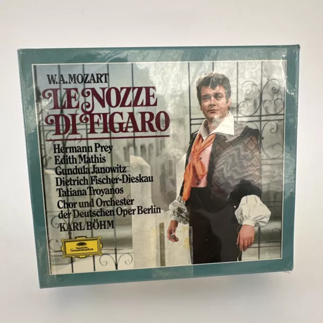 Mozart LE NOZZE DI FIGARO THE MARRIAGE OF FIGARO Bohm Prey [DG 3 CD Set] SEALED