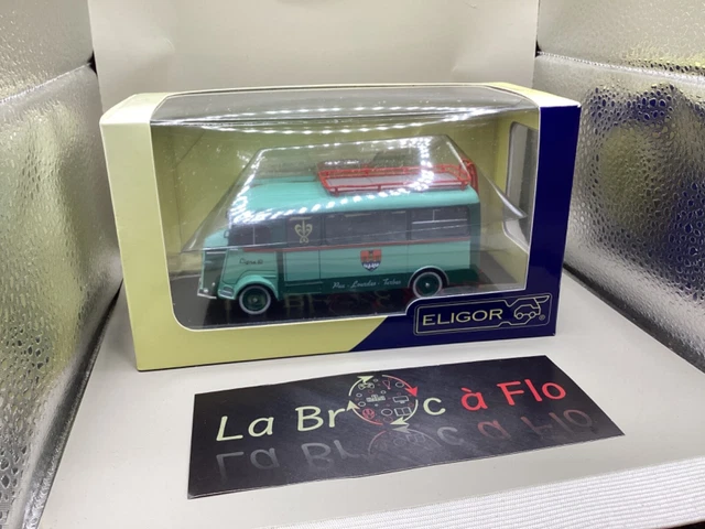 Miniature Citroën Type H Long - Autobus De Liaison - Eligor 1/43 - Occasion