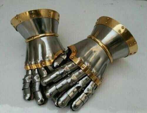 Medieval Steel Gothic Gauntlet Gloves Armor Functional Gauntlets SCA LARP