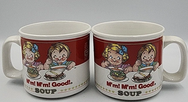 Vintage Campbell's Soup Kids "M'm! M'm! Good!" 1993 by Westwood Set of 2
