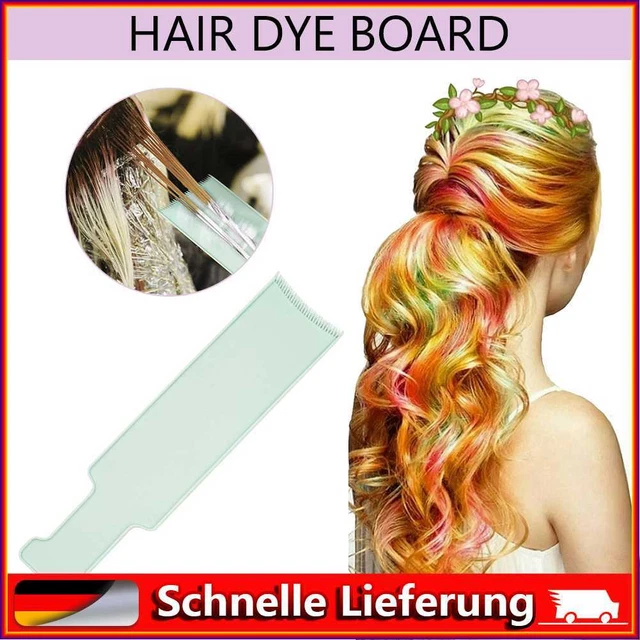 Tablero de teñido de PVC para teñir el cabello tabla de teñir peluquería herramientas de peinado (verde L)