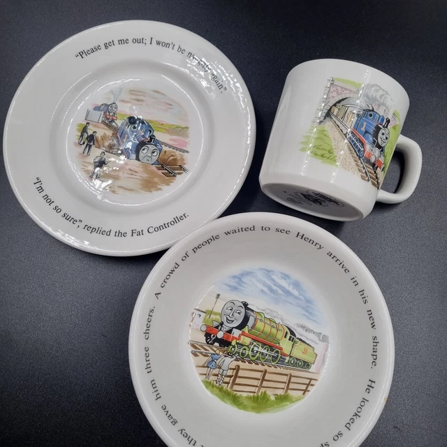 THOMAS THE TANK Engine and Friends Wedgewood Vintage Bowl, Plate & Mug
