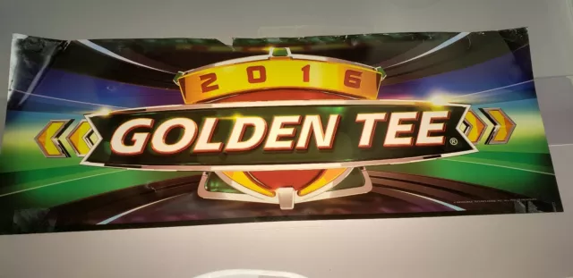 Golden Tee Live 2016 Video Arcade Game Translite Marquee, Atlanta (#303)