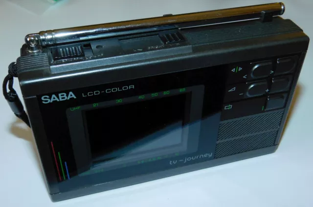 SABA TV-Journey mobiler Fernseher TV LCD Color UHF VHF AV Composite Audio 642000 2