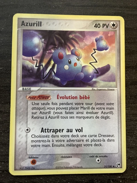 Azurill Unco - Pokemon 31/100 Ex Sandstorm Close To New Fr