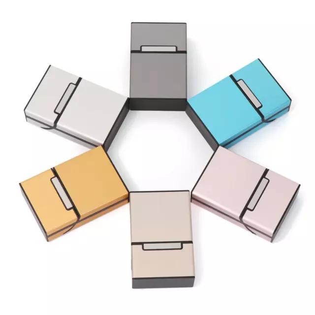 New Container Chromatic Cigarette case Tobacco Holder Pocket Box Aluminum