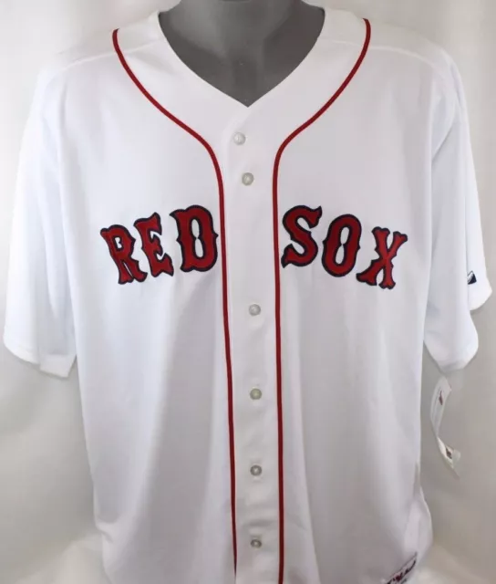 NEW Mens Majestic Blank Back Boston Red Sox Home MLB Stitched Baseball Jersey