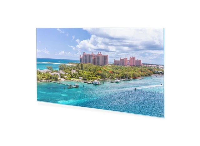 TABLEAU MURAL IMAGE sur Plexiglas® 125x50 Paysage Pyramides EUR 159,99
