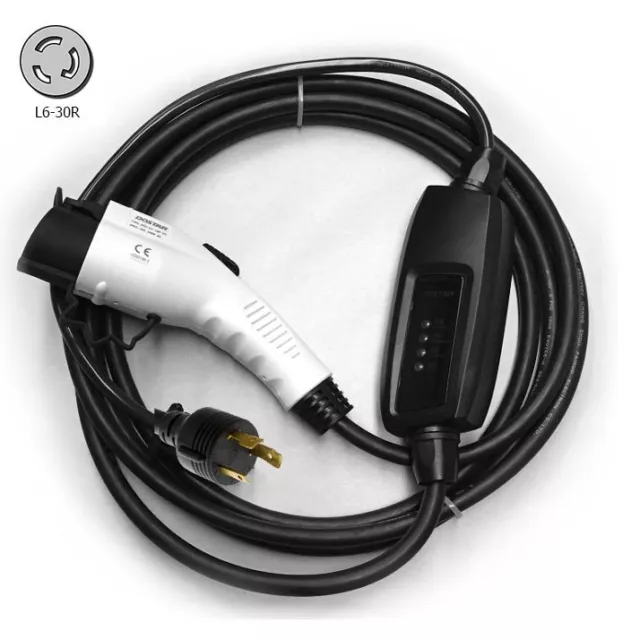 Electric Vehicle Charger EVSE 240v Level 2 Car NEMA L6-30 Plug To J1772 Duosida